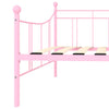 Päivävuoteenrunko pinkki metalli 90x200 cm