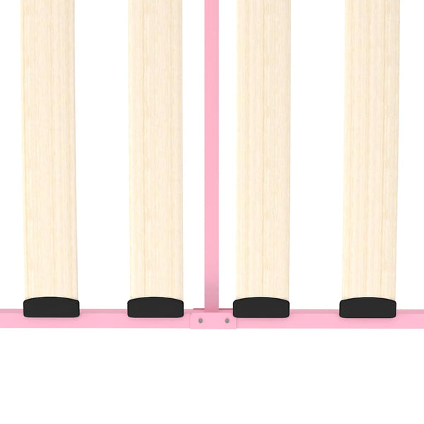 Päivävuoteenrunko pinkki metalli 90x200 cm