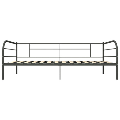 Päivävuoteenrunko harmaa metalli 90x200 cm