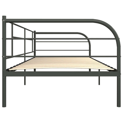 Päivävuoteenrunko harmaa metalli 90x200 cm