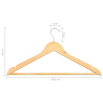 Vaateripustinsarja Heidel (50 kpl liukumaton kovapuu)