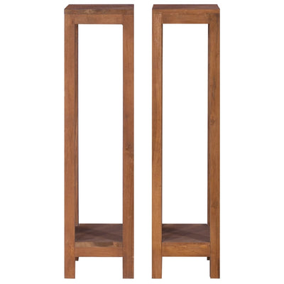 Kukkateline 2 kpl 25x25x100 cm täysi tiikki