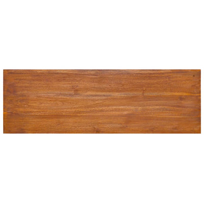Seinään kiinnitettävä TV-taso 90x30x30 cm täysi tiikki