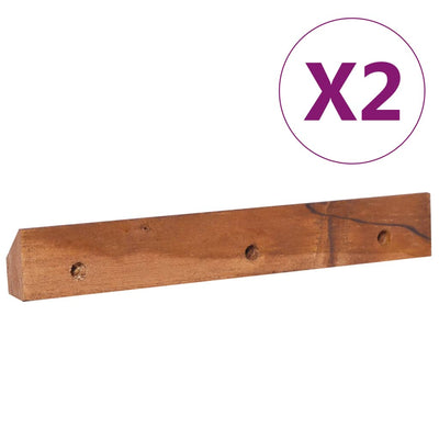 Seinään kiinnitettävä TV-taso 90x30x30 cm täysi tiikki