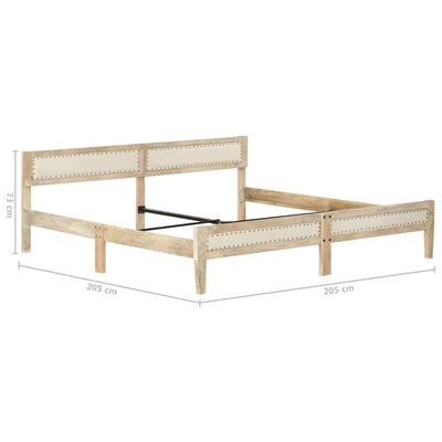 Sängynrunko täysi mangopuu 200 cm