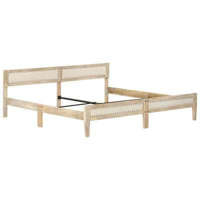 Sängynrunko täysi mangopuu 200 cm