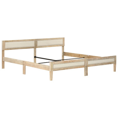 Sängynrunko täysi mangopuu 200 cm