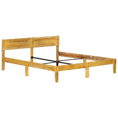 Sängynrunko täysi mangopuu 140 cm