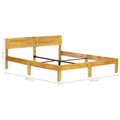 Sängynrunko täysi mangopuu 140 cm