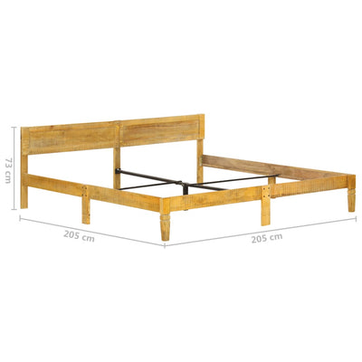 Sängynrunko täysi mangopuu 200 cm