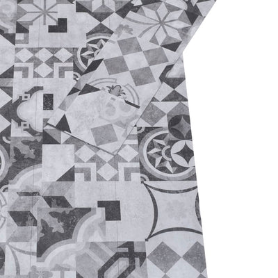 Harmaa pvc-lattialankut Kostake 5,02 m² 2 mm (itseliimautuva kuvio)