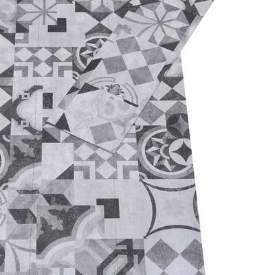 Harmaa pvc lattialankku ei-itsekiinnittyvä Elfi 5,26 m² 2 mm (kuvio)