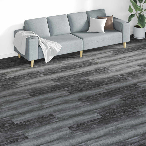 Lattialankut Harmaa 5,26 m² 18 kpl Polyvinyylikloridi