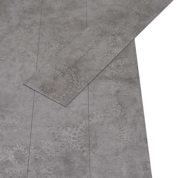 Lattialankut Betoninharmaa 5,02 m² 36 kpl Polyvinyylikloridi