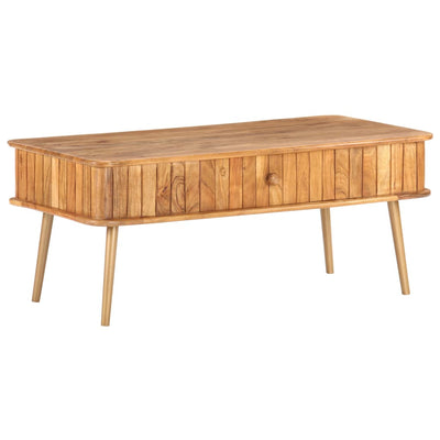 Sohvapöytä 100x50x40 cm täysi akaasiapuu