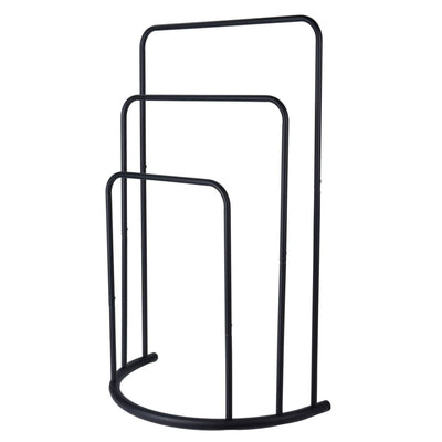 Bathroom Solutions Jalallinen pyyheteline 49,5x75 cm metalli musta