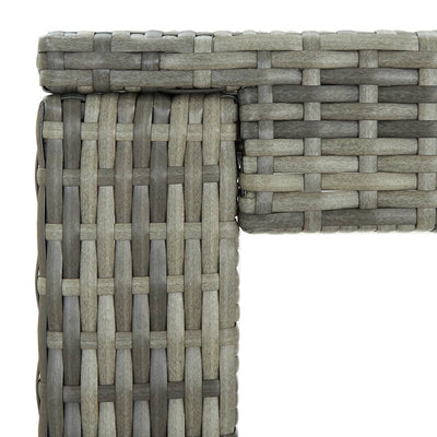Puutarhan baaripöytä harmaa 60,5x60,5x110,5 cm polyrottinki