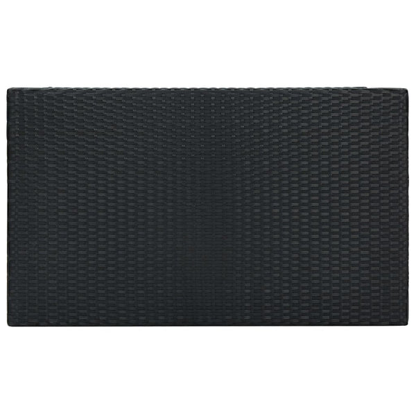 Musta puutarhan baaripöytä Elizebeth 100x60,5x110,5cm (polyrottinki)