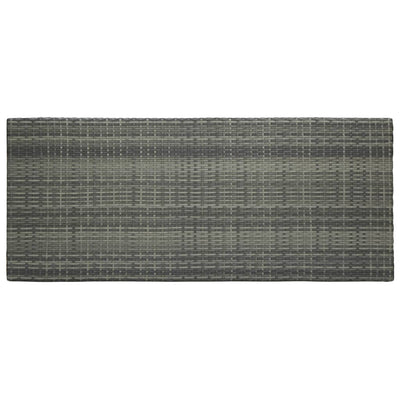 Puutarhan baaripöytä harmaa 140,5x60,5x110,5 cm polyrottinki