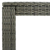 Puutarhan baaripöytä harmaa 140,5x60,5x110,5 cm polyrottinki
