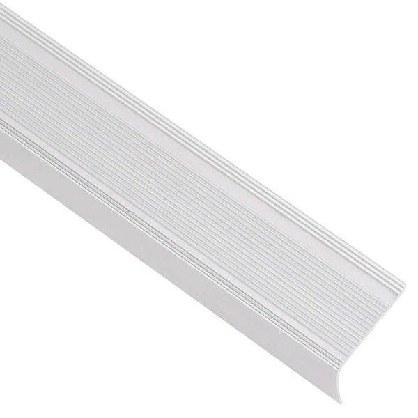 Portaikon suojukset L-muotoiset 15 kpl alumiini 90 cm hopea