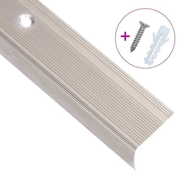 Portaikon suojukset L-muotoiset 15 kpl alumiini 90 cm samppanja
