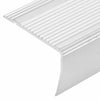 Portaikon suojukset L-muotoiset 15 kpl alumiini 100 cm hopea