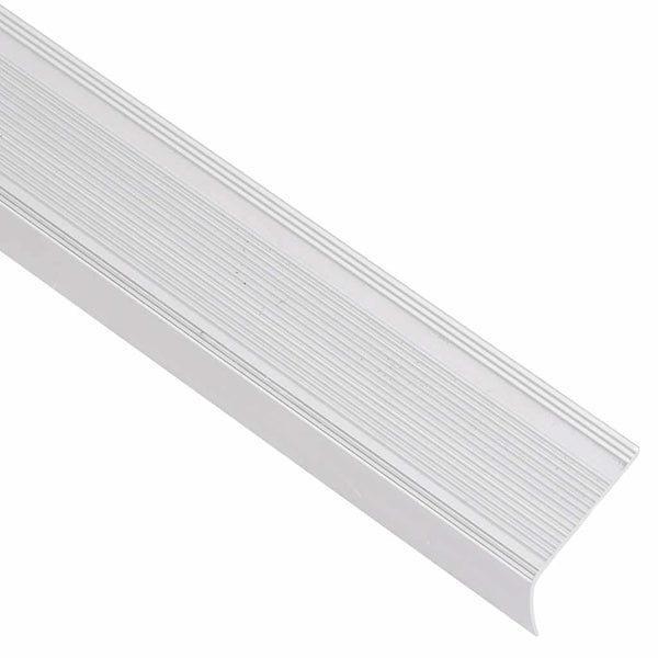 Portaikon suojukset L-muotoiset 15 kpl alumiini 100 cm hopea