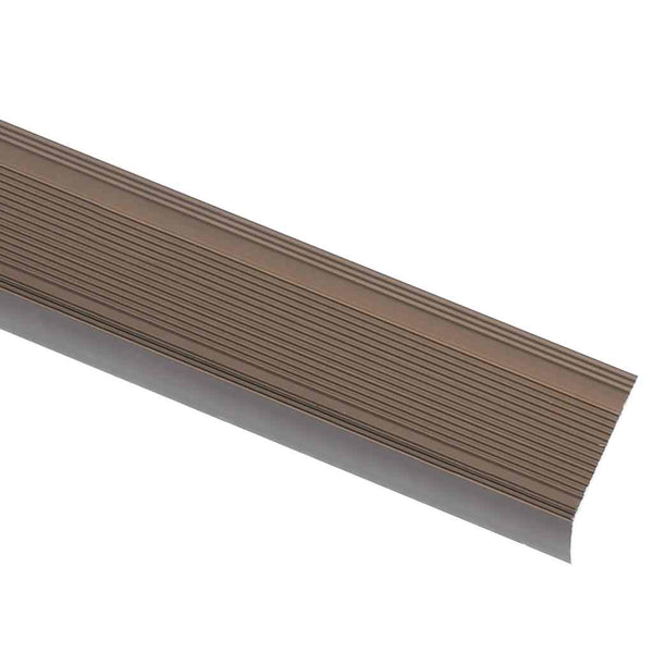 Portaikon suojukset L-muotoiset 5 kpl alumiini 100 cm ruskea