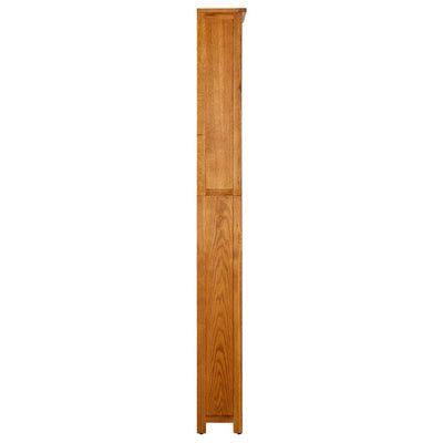 7-kerroksinen kirjahylly 90x22,5x200 cm täysi tammi