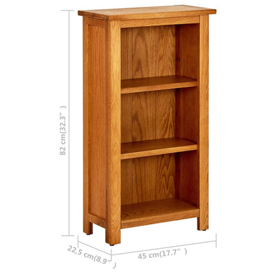 kirjahylly 45x22,5x82 cm täysi tammi