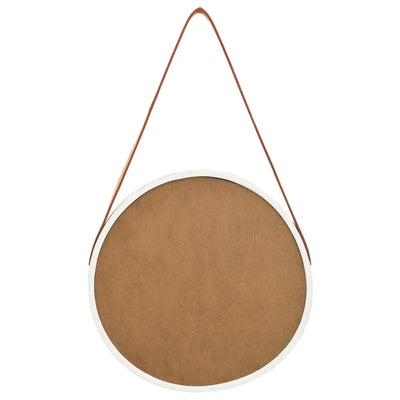 Valkoinen seinäpeili hihnalla Fevrodst 40cm