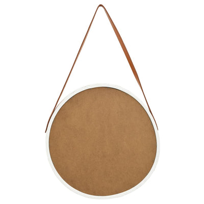 Valkoinen seinäpeili hihnalla Fevrodst 50cm