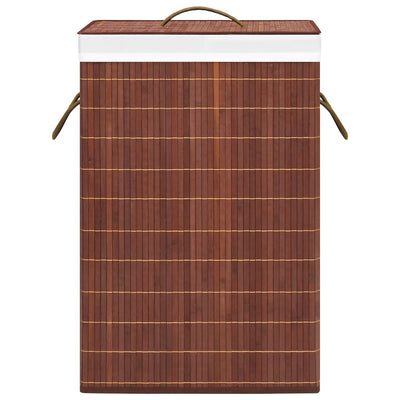 Ruskea bambu pyykkikori Ienciu 72 l (2 osiota)