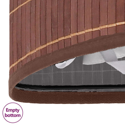 Ruskea bambu kulmapyykkikori Matoes 60 l