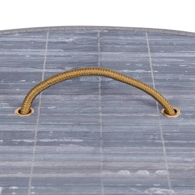 Harmaa bambu kulmapyykkikori Matoes 60 l