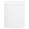 Valkoinen bambu kulmapyykkikori Matoes 60 l