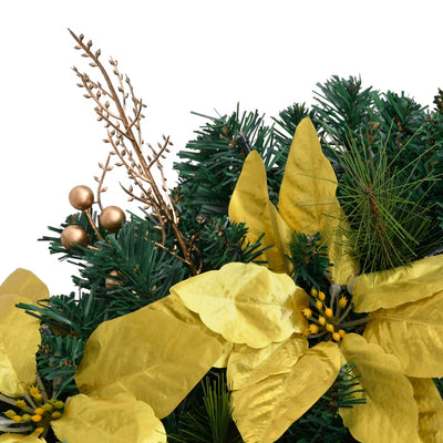 Vihreä jouluseppele Efim 60cm (led-valoilla pvc)