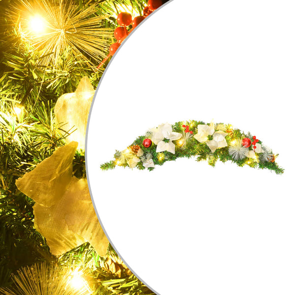 Vihreä joulukaari led-valoilla Maciuca 90cm (pvc)