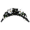 Musta joulukaari led-valoilla Maciuca 90cm (pvc)