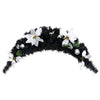 Musta joulukaari led-valoilla Maciuca 90cm (pvc)