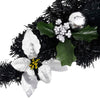 Musta joulukaari led-valoilla Maciuca 90cm (pvc)
