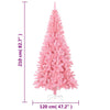 Tekojoulukuusi jalustalla pinkki 210 cm PVC