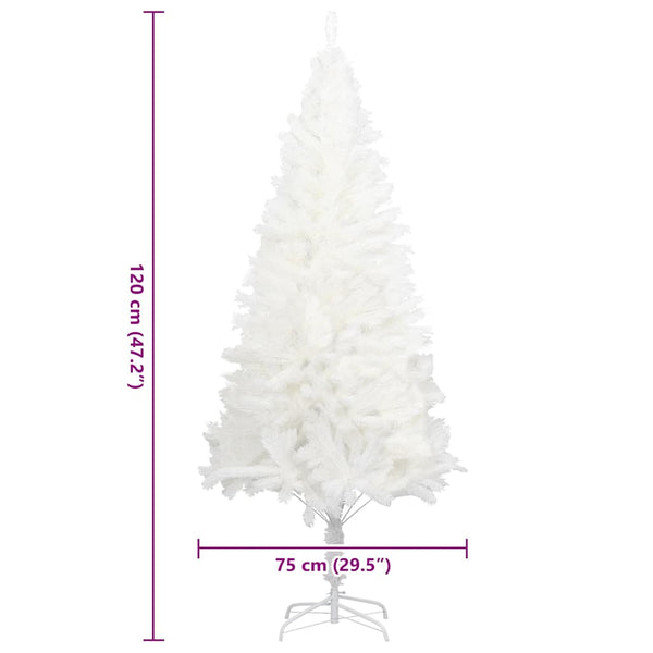 Valkoinen tekojoulukuusi aidonlaiset havut Rodrique 120cm
