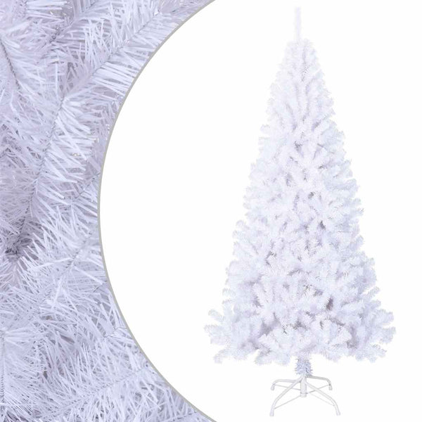 Valkoinen tekojoulukuusi paksuilla oksilla Naxeia 180cm (pvc)