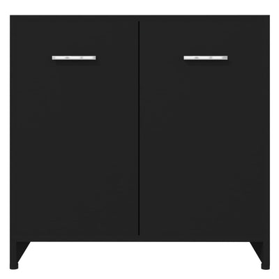 Kylpyhuonekaappi musta 60x33x61 cm tekninen puu