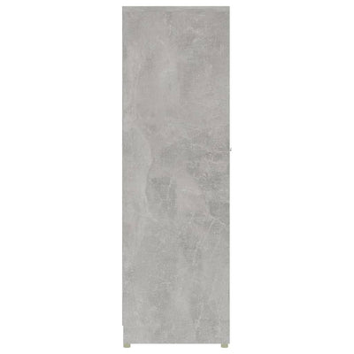 Kylpyhuonekaappi betoninharmaa 30x30x95 cm tekninen puu