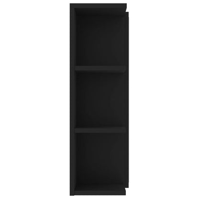 Kylpyhuoneen peilikaappi musta 80x20,5x64 cm tekninen puu