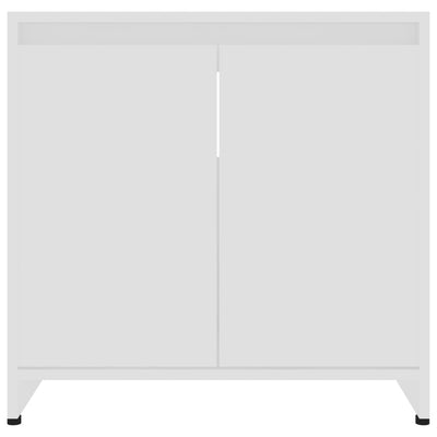 Kylpyhuonekaappi valkoinen 60x33x61 cm tekninen puu