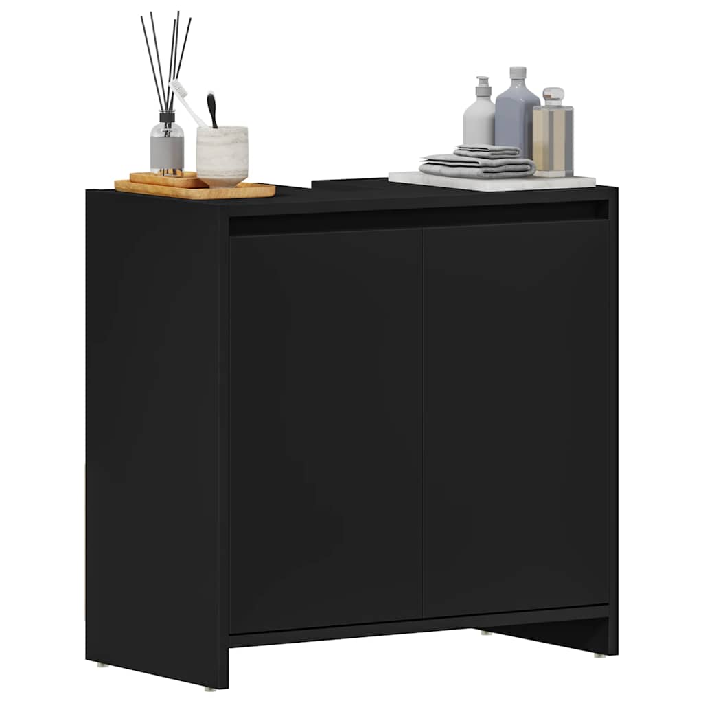 Musta kylpyhuonekaappi Ozsvath 60x33x61cm (puinen)